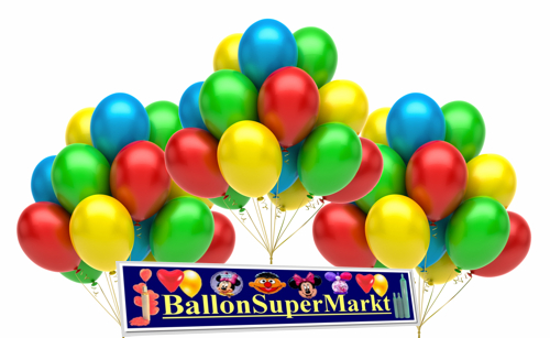 Ballons steigen lassen. Ballonsupermarkt!